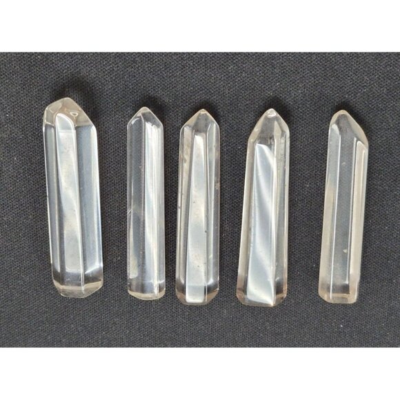 Other - Clear Quartz Hexagonal Crystal Points Healing Crafting Decoration Set 5